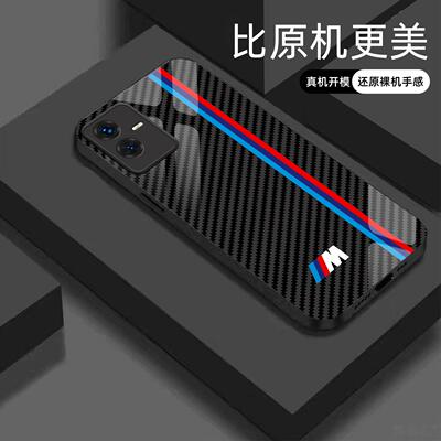 适用【vivoT2X】宝马Mpower液态玻璃亮面手机壳RS电镀全包镜头冰感轻奢高档软边抗摔耐脏保护套