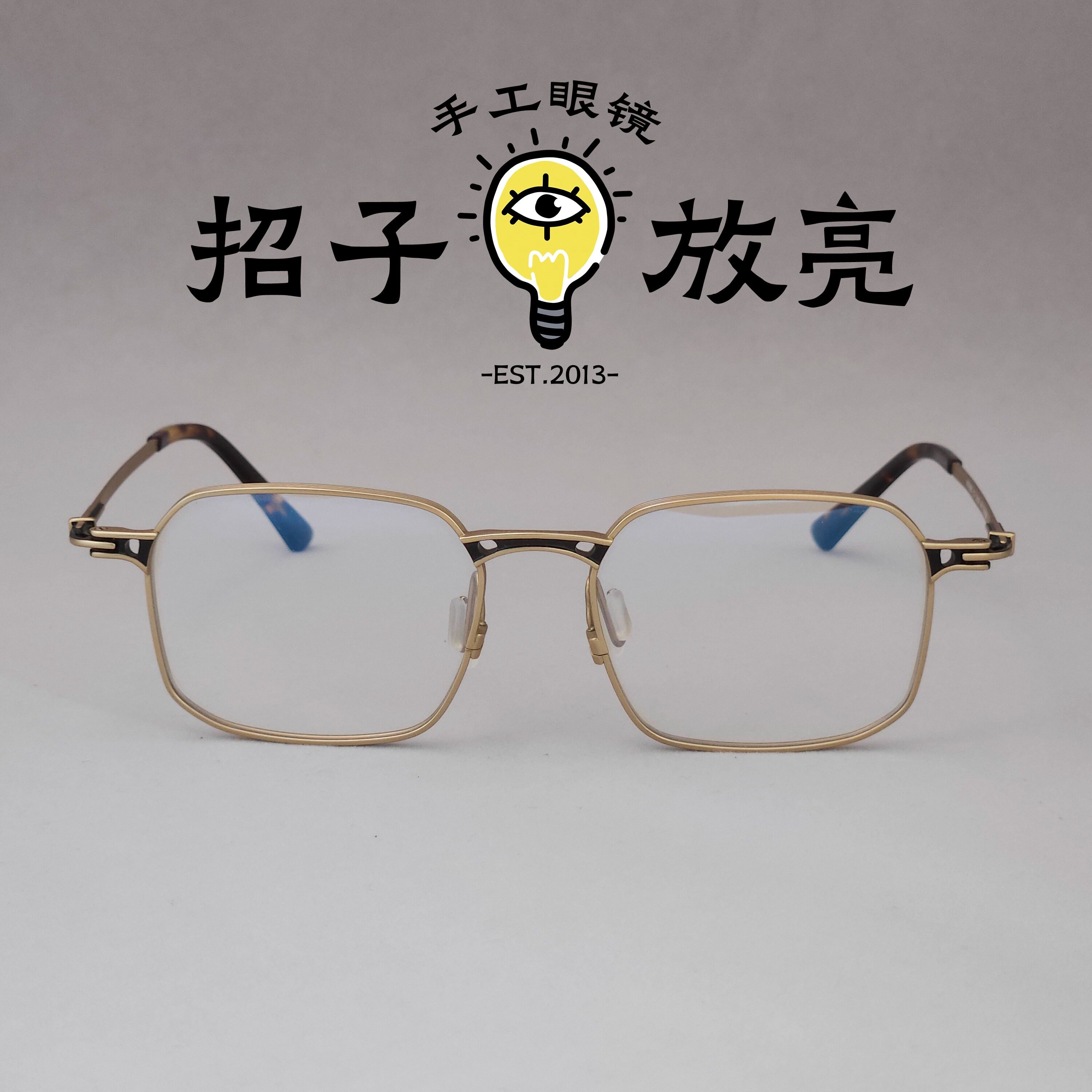 手工眼镜2589男女款大脸日系近视框架可配太阳墨镜钛超轻复古商务