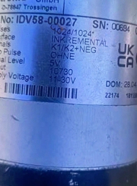 议价TR帝尔编码器IDV58-00027