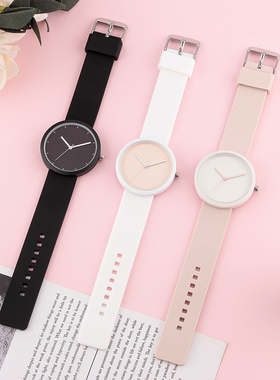 TPW简约青少年石英表小清新糖果色学生手表时尚潮流韩版女士手表