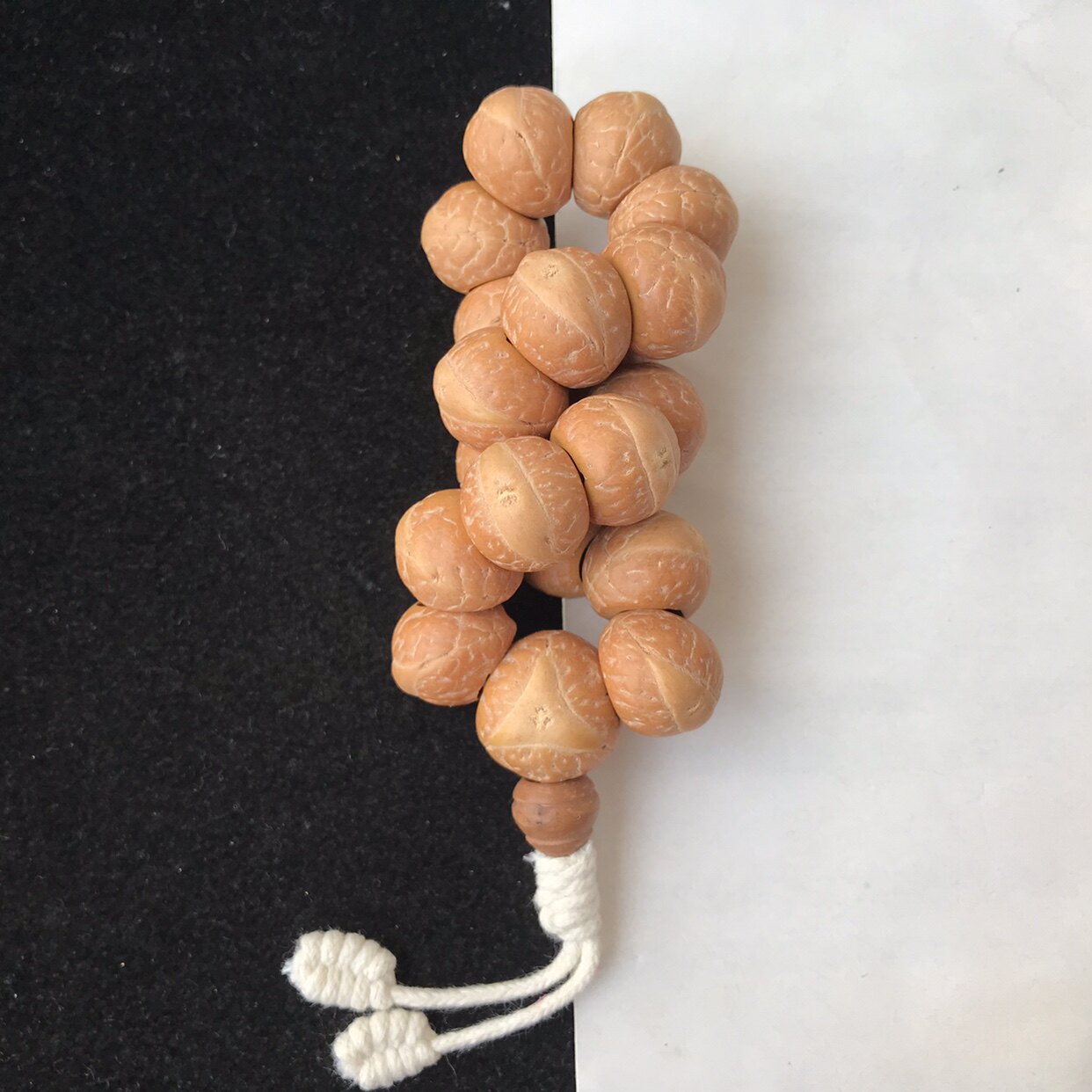 一图一物16mm国工马蹄元宝大肠尼泊尔大凤眼菩提子18手串扇形龙眼