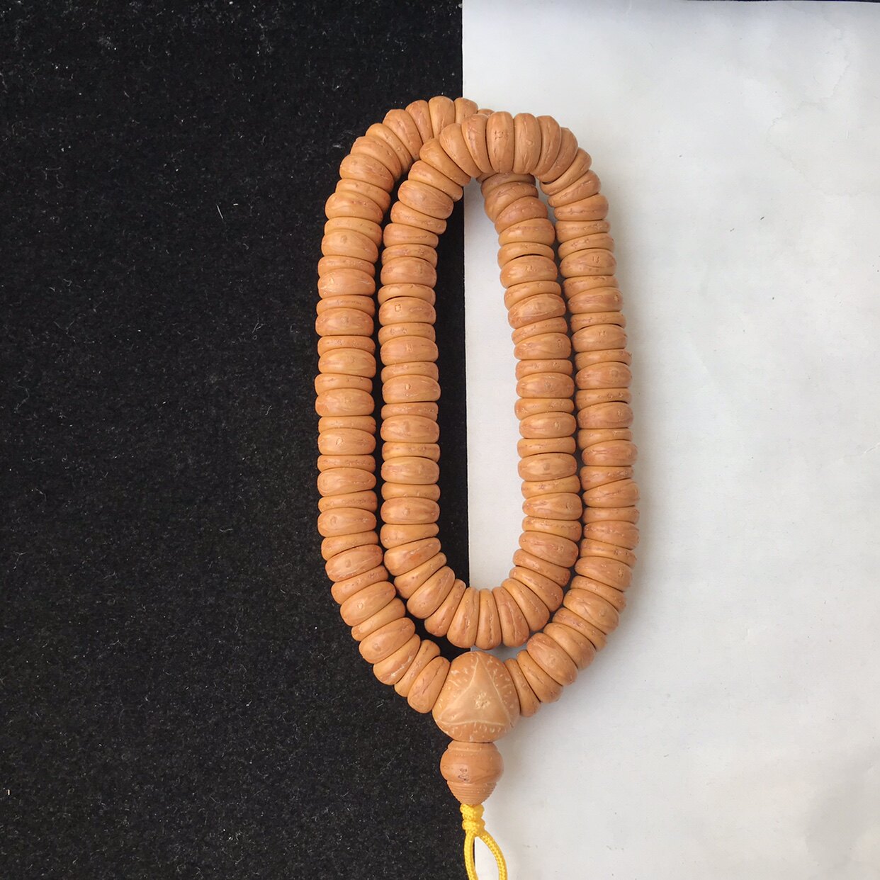 一图一物11.5mm国工极 致薄切片大肠尼泊尔小凤眼菩提子108佛珠