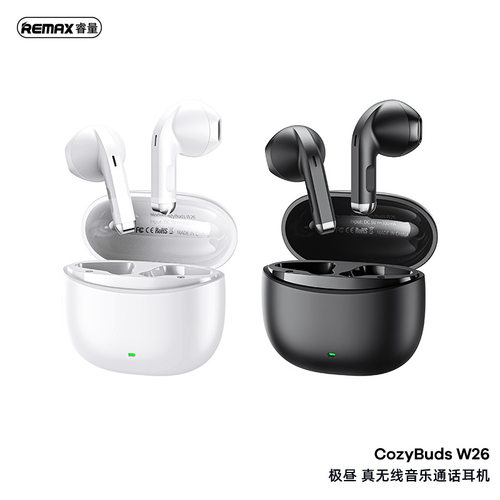 REMAX睿量极昼真无线蓝牙耳机入耳式音乐通话耳机TWS运动