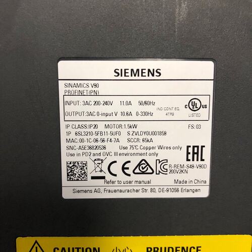 议价伺服驱动器 6SL3210-5FB11-5UF0可维修