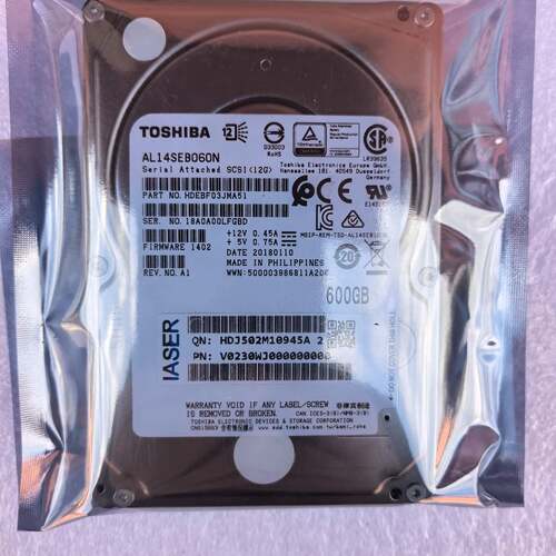 可议价 AL14SEB060N 600GB 12G SAS 2