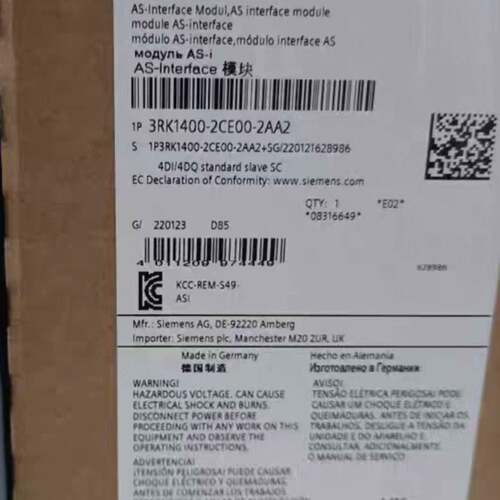 可维修西门子AS接口模块 3RK1400-2CE00-2AA2议价