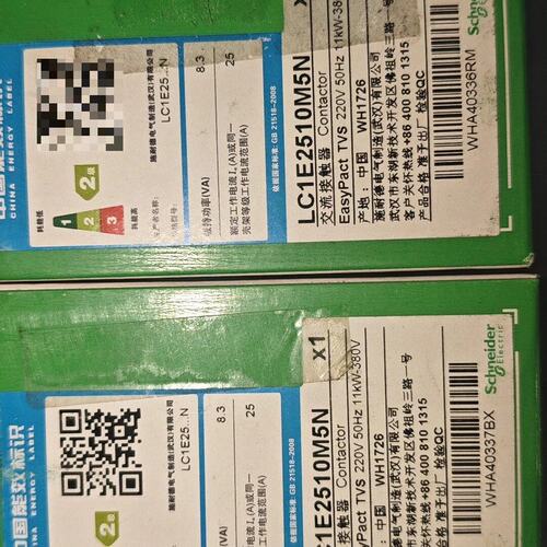 议价交流接触器LC1E2510M5N， ，电压2可维修