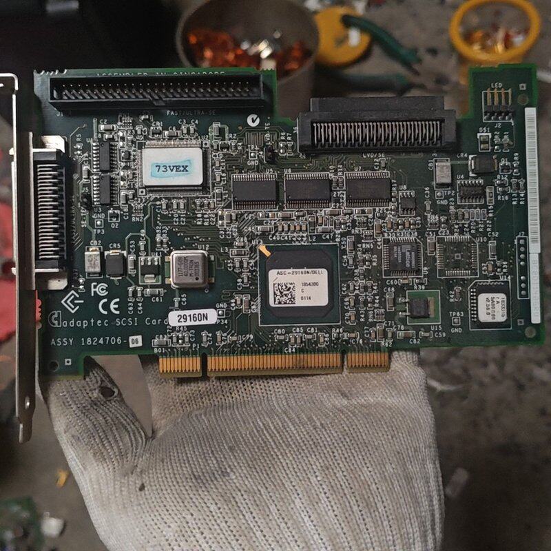 议价Adaptec SCSI卡，型号ASC-29160N，PCI可维修