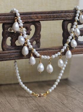 韶华记贝珠项链手工百搭明宋制