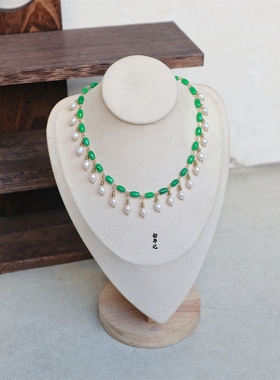 韶华记珍珠玉石女复原璎珞项链