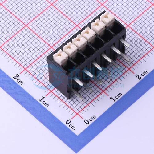 弹簧式接线端子 JL212R-35006B01 弯插,P=3.5mm 1x6P 6P 原装正品
