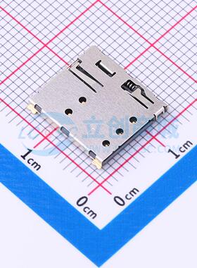 SIM卡连接器 SNO-1351 SMD 自弹式 NanoSIM卡 卡座 1.37mm NanoSI