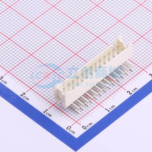 线对板针座 HX20017-26WAP WH 弯插,P=2mm 2x13P 弯插 电子元器件
