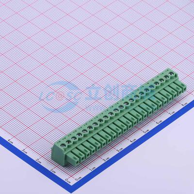 插拔式接线端子 DB2EK-3.81-22P-GN-S P=3.81mm 插头 1x22P 原装