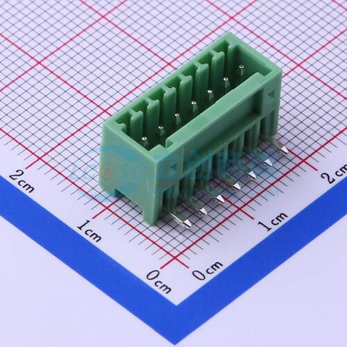 插拔式接线端子 KF2EDGR-2.5-7P 弯插,P=2.5mm 板端/插座-闭口 1x