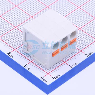 弹簧式接线端子 KF239-5.08-3P 插件P=5.08mm 1x3P 3P 原装正品