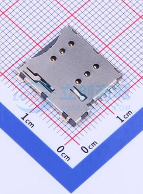 SIM卡连接器 SMC-202S-ARP7 SMD 自弹式 MicroSIM卡 卡座 1.35mm