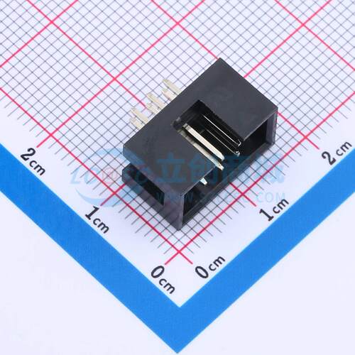 连接器 HC-JN254-2-03-Z 插件,P=2.54mm 2x3P 简牛座