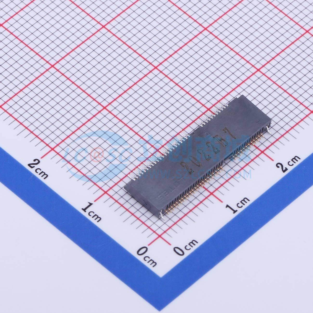 金手指连接器 APCI0147-P001A SMD,P=0.5mm,卧贴 0.5mm 原装正品