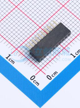 排母 X1311FV-10-C43D24 插件,P=1.27mm 1x10P 方孔 电子元器件