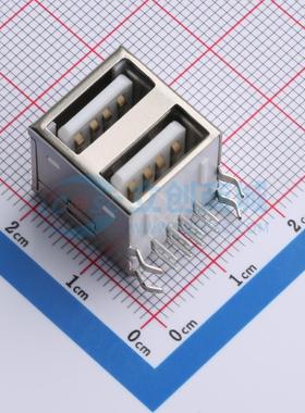 USB连接器 XDUF-0426-081 插件 母 弯插 原装正品 电子元器件配单