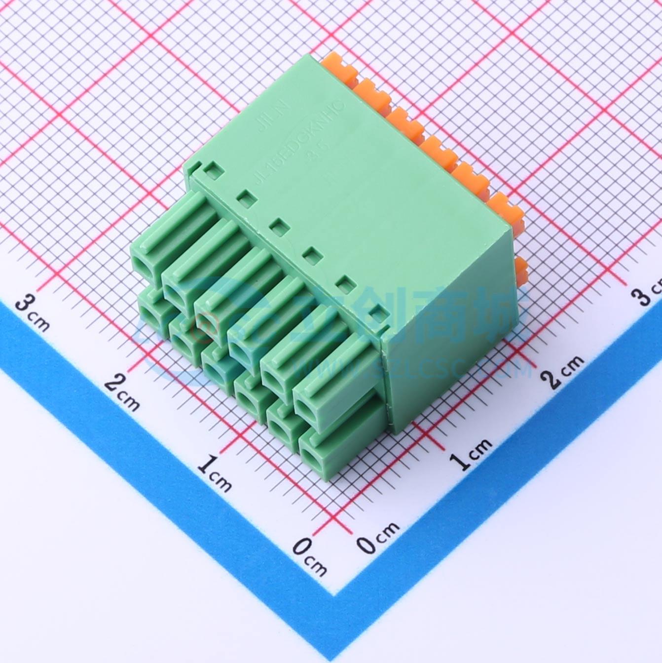 插拔式接线端子 JL15EDGKNHC-35006G01 P=3.5mm 插头 1x6P 原装