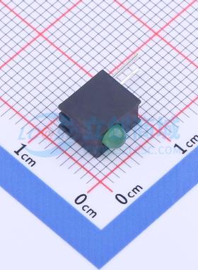 50只 发光二极管/LED LH311005B 黄绿色 插件,P=2.54mm 电子元器