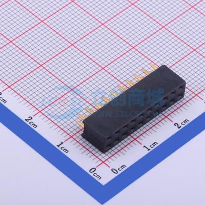 排母 FH-00097 插件,P=2.54mm 2x10P 方孔 原装 电子元器件配单