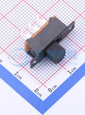 滑动开关 SS-22F32-G060 插件 双刀双掷 7.5mm 电子元器件配单