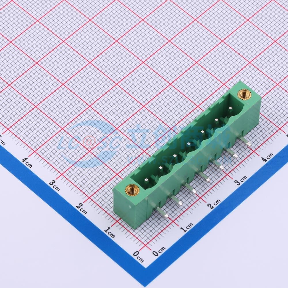 插拔式接线端子 MX2EDGRM-5.08-07P-GN01-Cu-A 插件,P=5.08mm 1x7
