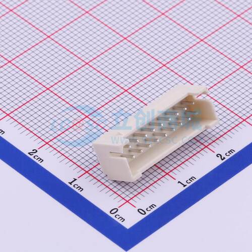 线对板针座 M2026V-2x10P 插件,P=2mm 2x10P 直插 电子元器件配单