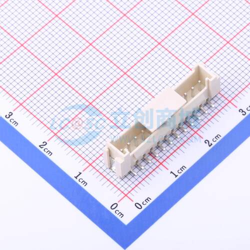 线对板针座 HC-HY-12ALT SMD,P=2mm 1x12P 立贴 电子元器件配单
