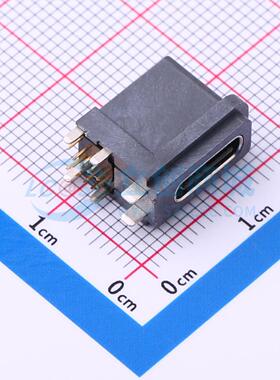 USB连接器 HC-TYPE-C-16P-FL6.65Q1-5A-06 插件 母 侧插 原装正品