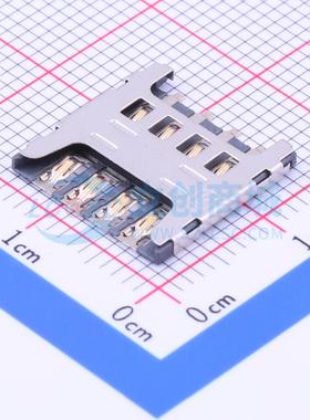 SIM卡连接器 SMC-218 SMD 拔插式 MicroSIM卡 卡座 1.5mm MicroSI