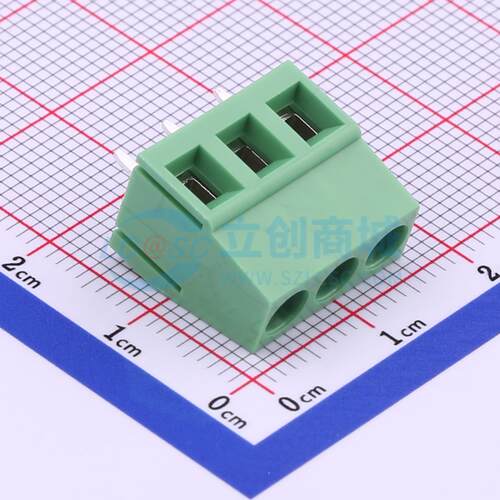 螺钉式接线端子 DG128-5.0-03P-14-00A(H) 插件,P=5mm 1x3P 原装