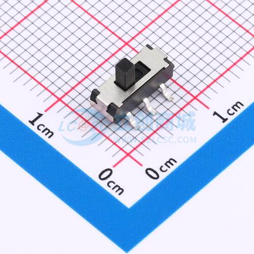滑动开关 HX MST-22D18G3-BD SMD,9x3.6mm 双刀双掷 立贴 原装