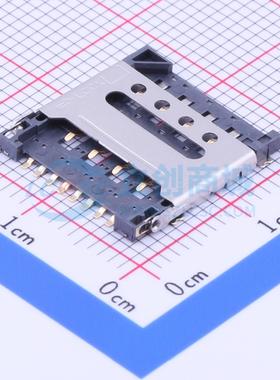 SIM卡连接器 SMC-220 SMD 翻盖式 MicroSIM卡 卡座 1.5mm MicroSI