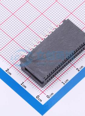 金手指连接器 HED40LP03BK 插件,P=1.27mm 1.27mm 40P 电子元器件