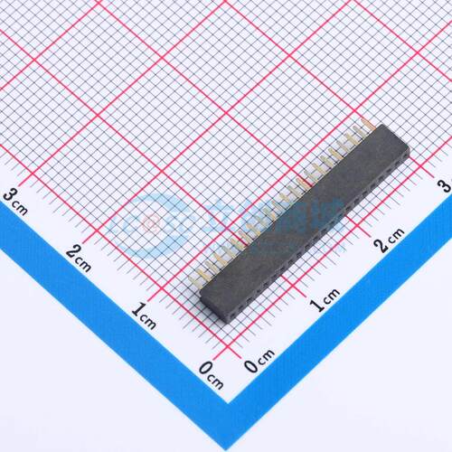 排母 X1311FV-22-C43D24 插件,P=1.27mm 1x22P 方孔 电子元器件