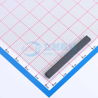 排母 DW200R-11-21-43 插件,P=2mm 1x21P 单排 电子元器件配单