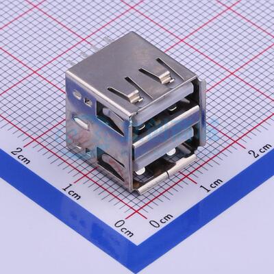 USB连接器 U-USBAS04P-F200 插件 母 直插 原装 电子元器件配单