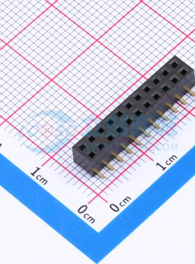 排母 X4621FVS-2x11-C43D65 SMD,P=2mm 2x11P 方孔 电子元器件