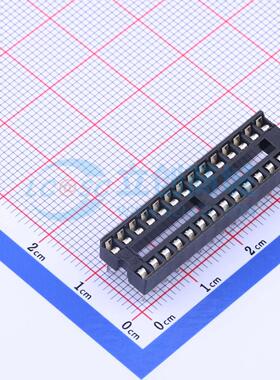 IC/晶体管插座 CS05281100A DIP-28 2.54mm 28P 电子元器件配单
