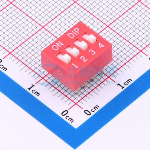 拨码开关 BX-DS2.54-4PZC 插件,P=2.54mm 原装 电子元器件配单