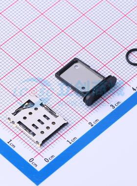 SIM卡连接器 SNO-1470 SMD 卡托式 NanoSIM卡 卡座 1.38mm NanoSI