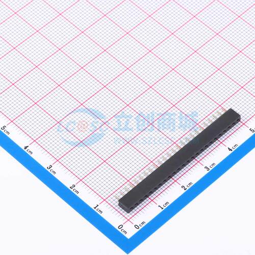 排母 DS1026-01-1x24S8BV 插件,P=2mm 1x24P 单排 电子元器件配单