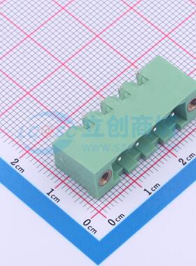 插拔式接线端子 2ETYRM-5.0-04P-14-100AH 弯插,P=5mm 板端/插座-