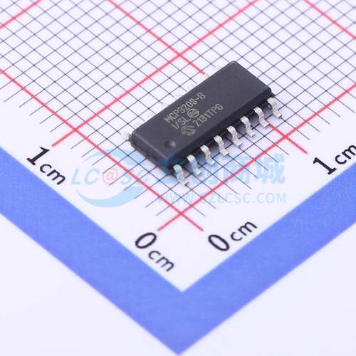 模数转换芯片ADC MCP3208-BI/SL SOIC-16 原装 电子元器件配单
