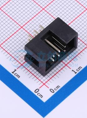 连接器 DS1013-06SSiB1-B-0 插件,P=2.54mm 2x3P 简牛座