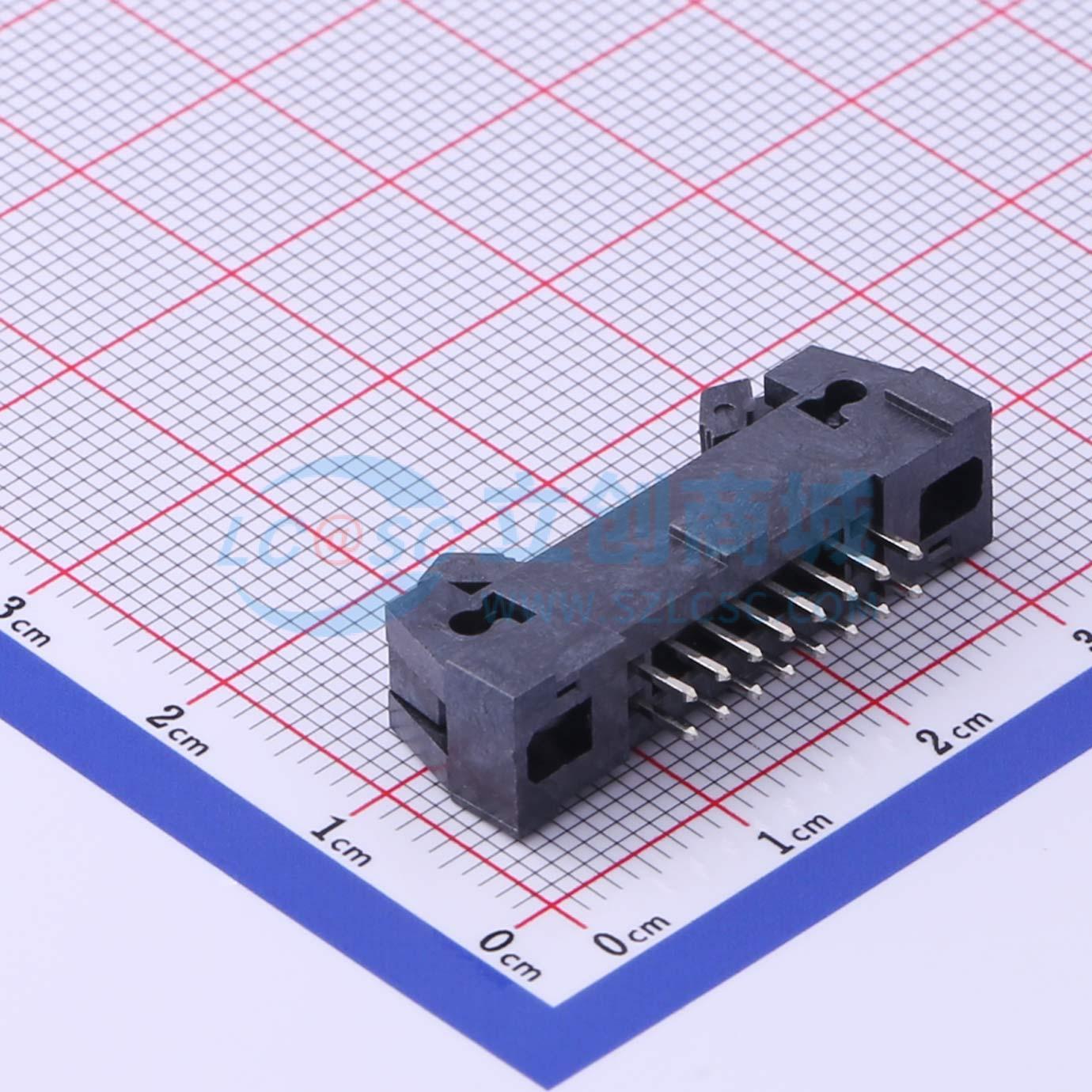 连接器 3221-16SS1BST1 插件,P=2mm 2x8P 牛角扣